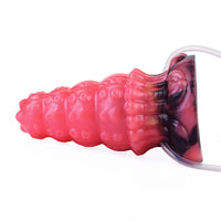 5.83in Fantasy Odd Silicone Soft Inflatable Spraying Water Dildo Anal Plug