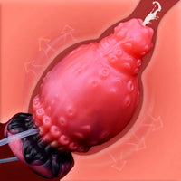 5.83in Fantasy Odd Silicone Soft Inflatable Spraying Water Dildo Anal Plug