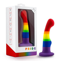 5.83in Unisex Silicone Soft Rainbow Dildo Sex Toy For Gay LGBT