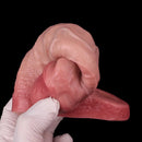5.87in Liquid Silicone Hollow Cock Sleeve Dildo For Enlargement Thicken