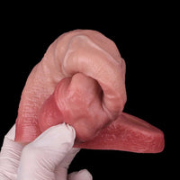 5.87in Liquid Silicone Hollow Cock Sleeve Dildo For Enlargement Thicken