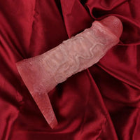 5.87in Liquid Silicone Hollow Cock Sleeve Dildo For Enlargement Thicken