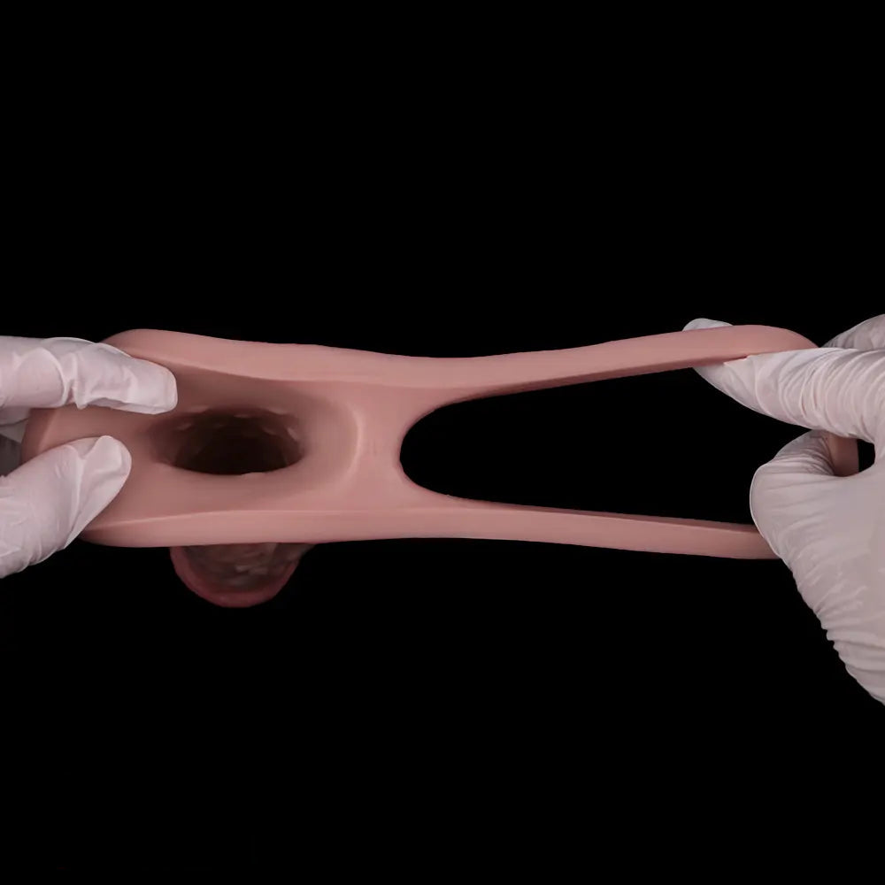 5.87in Liquid Silicone Hollow Cock Sleeve Dildo For Enlargement Thicken