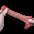 5.87in Liquid Silicone Hollow Cock Sleeve Dildo For Enlargement Thicken
