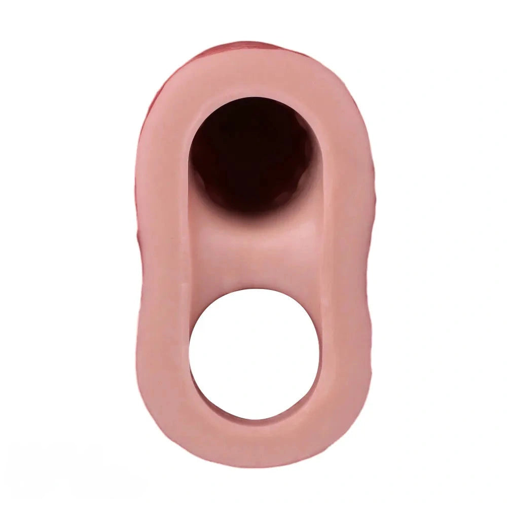 5.87in Liquid Silicone Hollow Cock Sleeve Dildo For Enlargement Thicken