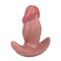 5.87in Small Automatic Vibrating Realistic Dildo Butt Plug Tail Mouth Gag