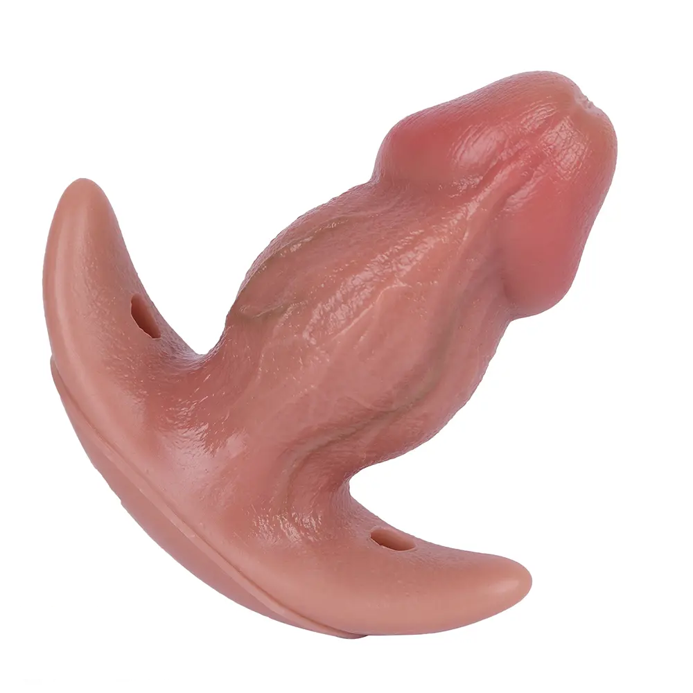 5.87in Small Automatic Vibrating Realistic Dildo Butt Plug Tail Mouth Gag