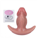 5.87in Small Automatic Vibrating Realistic Dildo Butt Plug Tail Mouth Gag