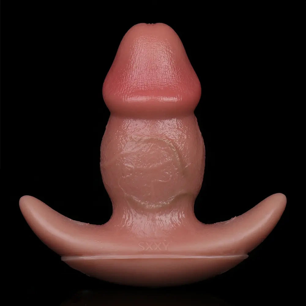 5.87in Small Automatic Vibrating Realistic Dildo Butt Plug Tail Mouth Gag