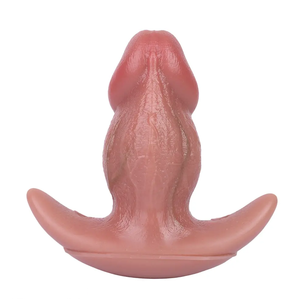5.87in Small Automatic Vibrating Realistic Dildo Butt Plug Tail Mouth Gag