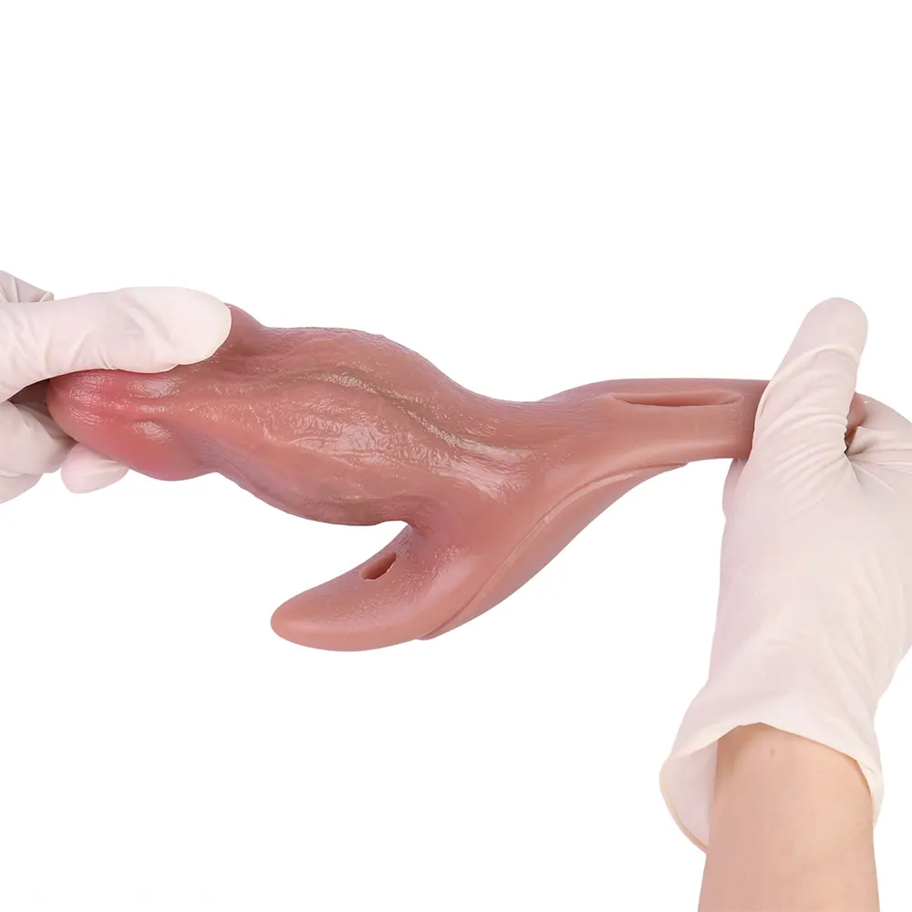 5.87in Small Automatic Vibrating Realistic Dildo Butt Plug Tail Mouth Gag