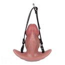 5.87in Small Automatic Vibrating Realistic Dildo Butt Plug Tail Mouth Gag