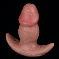 5.87in Small Automatic Vibrating Realistic Dildo Butt Plug Tail Mouth Gag