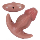 5.87in Small Automatic Vibrating Realistic Dildo Butt Plug Tail Mouth Gag