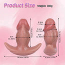 5.87in Small Automatic Vibrating Realistic Dildo Butt Plug Tail Mouth Gag