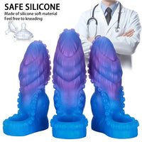 5.89in 6.29in 6.69in Monster Silicone Tentacle Sleeve Dildo For Enlargement