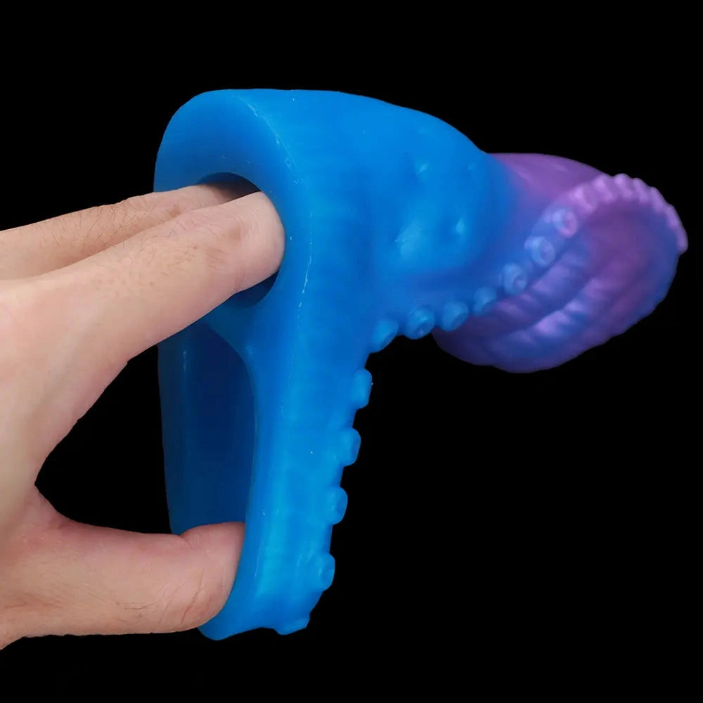 5.89in 6.29in 6.69in Monster Silicone Tentacle Sleeve Dildo For Enlargement