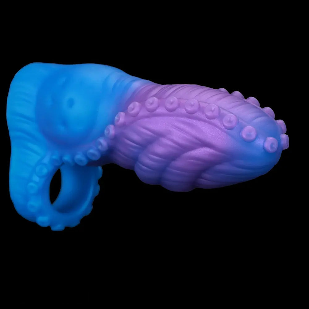 5.89in 6.29in 6.69in Monster Silicone Tentacle Sleeve Dildo For Enlargement