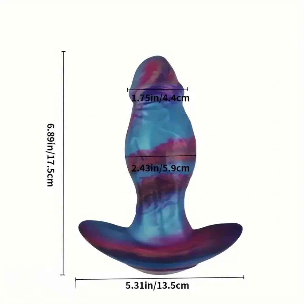 5.8in 6.89in 7.89in Silicone Stretcher Soft Wearable Anal Plug Dildo