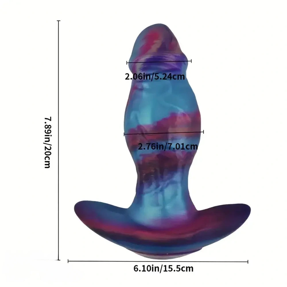 5.8in 6.89in 7.89in Silicone Stretcher Soft Wearable Anal Plug Dildo
