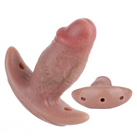 5.8in Hairy Penis 10 Frequency Vibration Role Play Dildo Tail Butt Plug