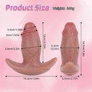 5.8in Hairy Penis 10 Frequency Vibration Role Play Dildo Tail Butt Plug