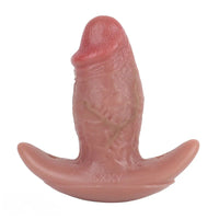 5.8in Hairy Penis 10 Frequency Vibration Role Play Dildo Tail Butt Plug