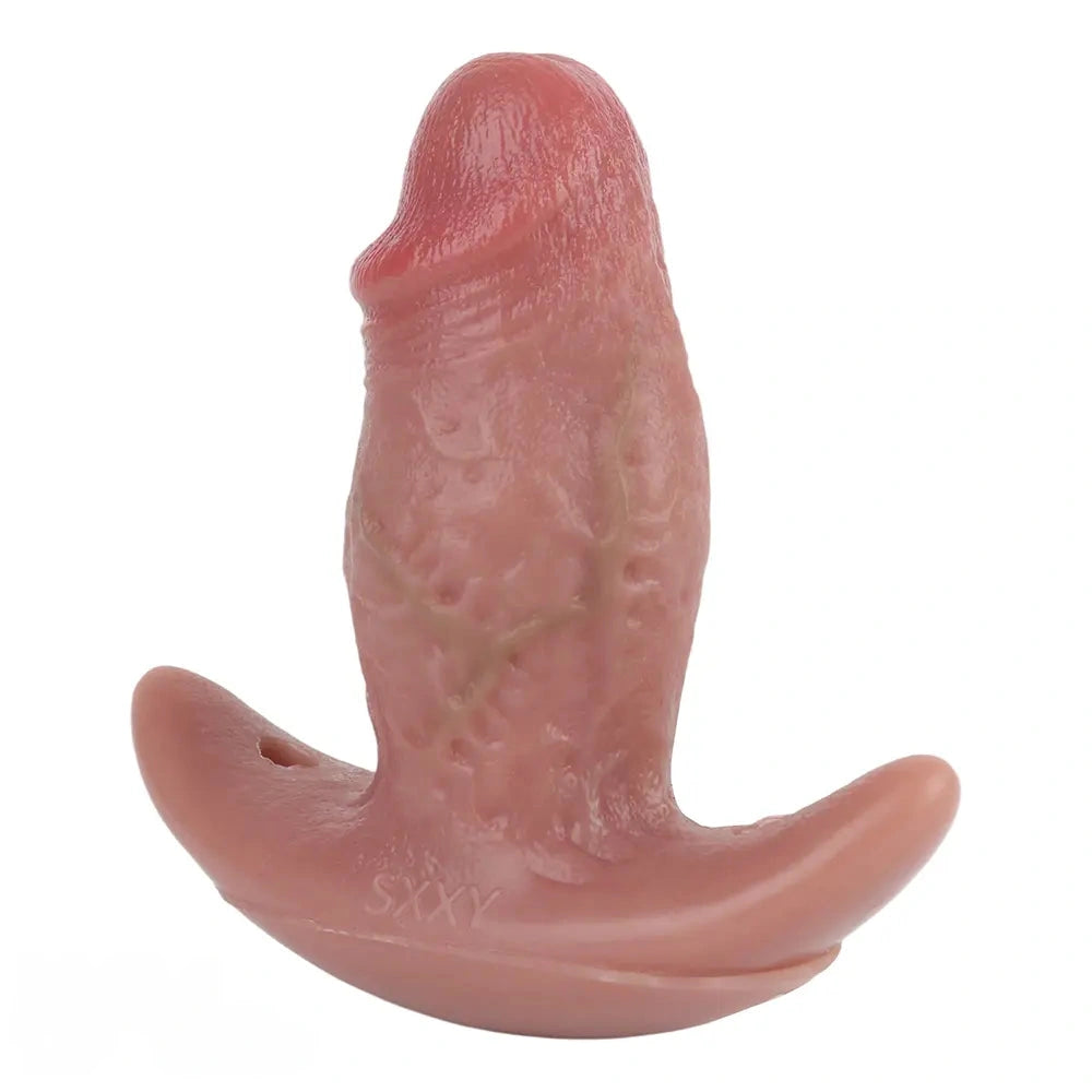 5.8in Hairy Penis 10 Frequency Vibration Role Play Dildo Tail Butt Plug