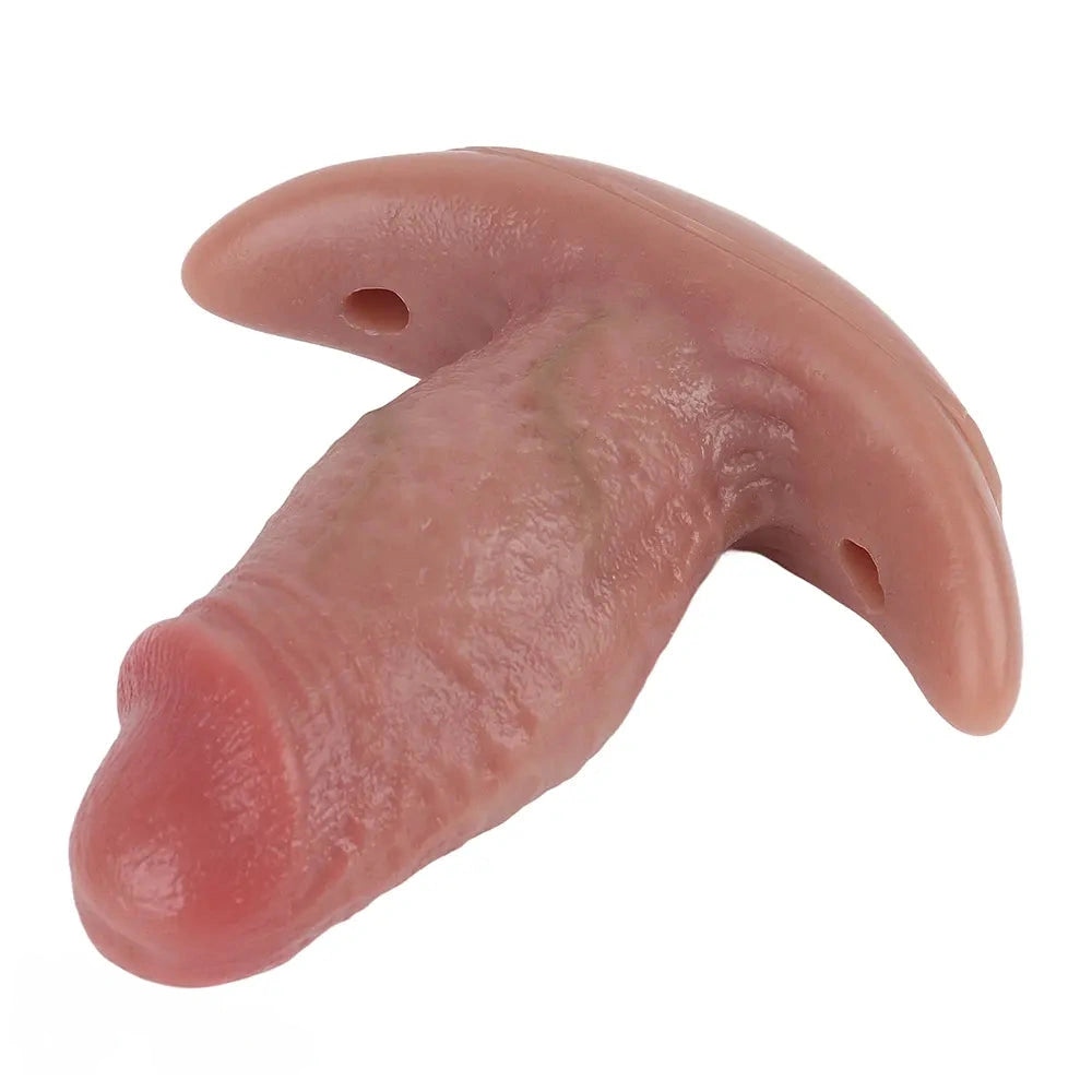 5.8in Hairy Penis 10 Frequency Vibration Role Play Dildo Tail Butt Plug