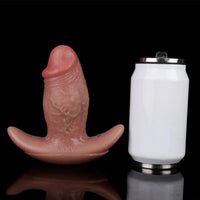 5.8in Hairy Penis 10 Frequency Vibration Role Play Dildo Tail Butt Plug
