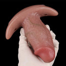 5.8in Hairy Penis 10 Frequency Vibration Role Play Dildo Tail Butt Plug