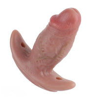 5.8in Hairy Penis 10 Frequency Vibration Role Play Dildo Tail Butt Plug