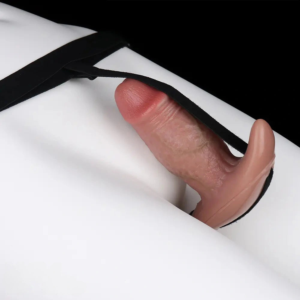 5.8in Hairy Penis 10 Frequency Vibration Role Play Dildo Tail Butt Plug