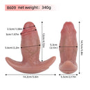 5.8in Hairy Penis 10 Frequency Vibration Role Play Dildo Tail Butt Plug