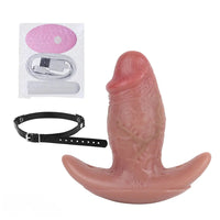 5.8in Hairy Penis 10 Frequency Vibration Role Play Dildo Tail Butt Plug