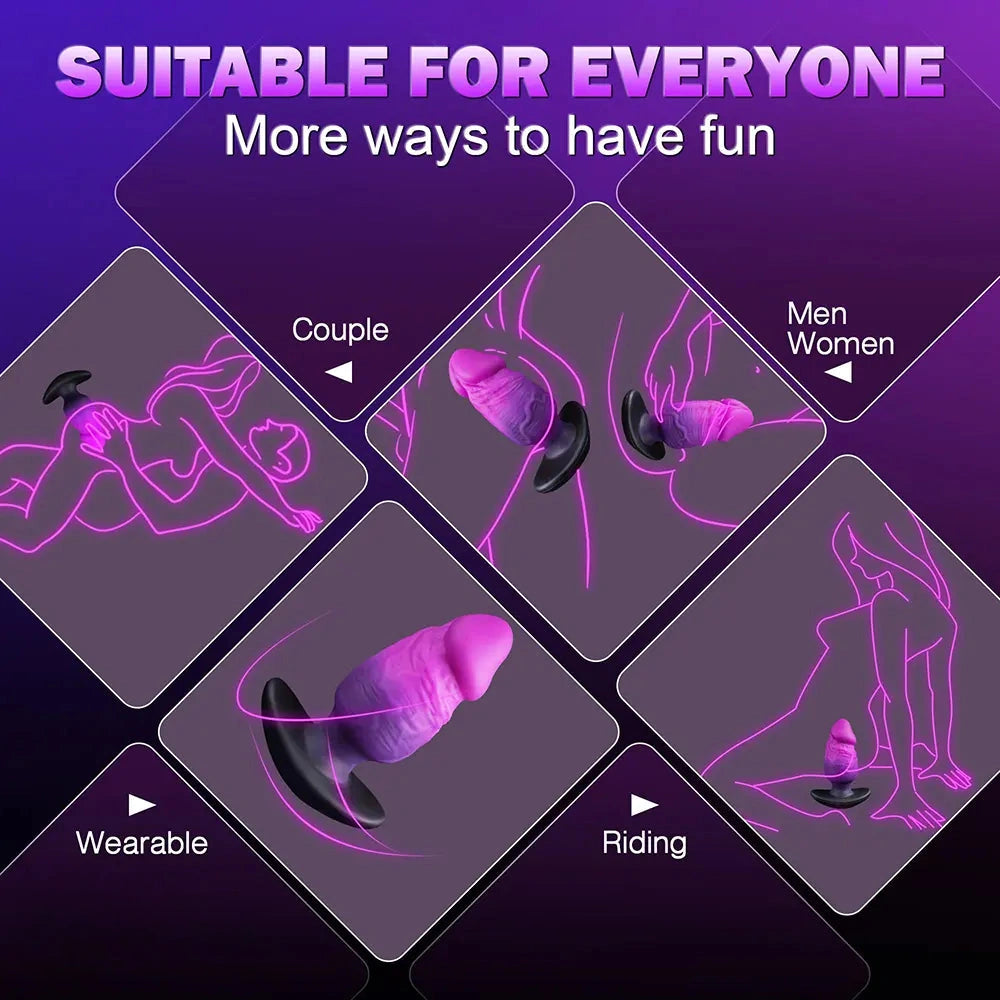 5.8in Silicone Thick Soft Wearable Dildo For Prostate Massage Stimulation