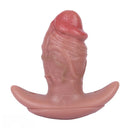 5.8in Vibrating Realistic Feeling Cock Dildo Butt Plug Tail Mouth Gag Toy