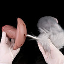 5.8in Vibrating Realistic Feeling Cock Dildo Butt Plug Tail Mouth Gag Toy