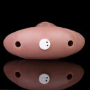 5.8in Vibrating Realistic Feeling Cock Dildo Butt Plug Tail Mouth Gag Toy