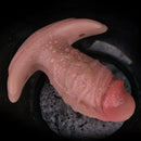 5.8in Vibrating Realistic Feeling Cock Dildo Butt Plug Tail Mouth Gag Toy