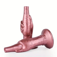 5.91in 6.1in Fantasy Liquid Silicone Soft Fist Hands Dildo For Anal Sex