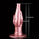 5.91in 6.1in Fantasy Liquid Silicone Soft Fist Hands Dildo For Anal Sex