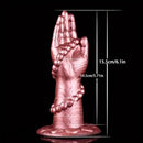 5.91in 6.1in Fantasy Liquid Silicone Soft Fist Hands Dildo For Anal Sex