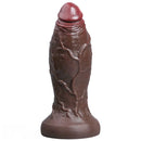 5.91in 6.3in 7.09in 9.45in 11.81in Big Ebony Thick Silicone Lifelike Dildo