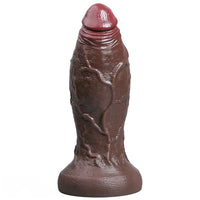 5.91in 6.3in 7.09in 9.45in 11.81in Big Ebony Thick Silicone Lifelike Dildo