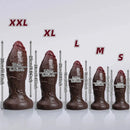 5.91in 6.3in 7.09in 9.45in 11.81in Big Ebony Thick Silicone Lifelike Dildo