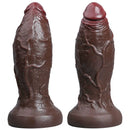 5.91in 6.3in 7.09in 9.45in 11.81in Big Ebony Thick Silicone Lifelike Dildo