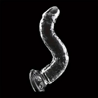 5.91in 6.5in 7.09in 7.68in Clear Dildo For Prostate Intimate Pleasure