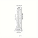 5.91in 6.5in 7.09in 7.68in Clear Dildo For Prostate Intimate Pleasure