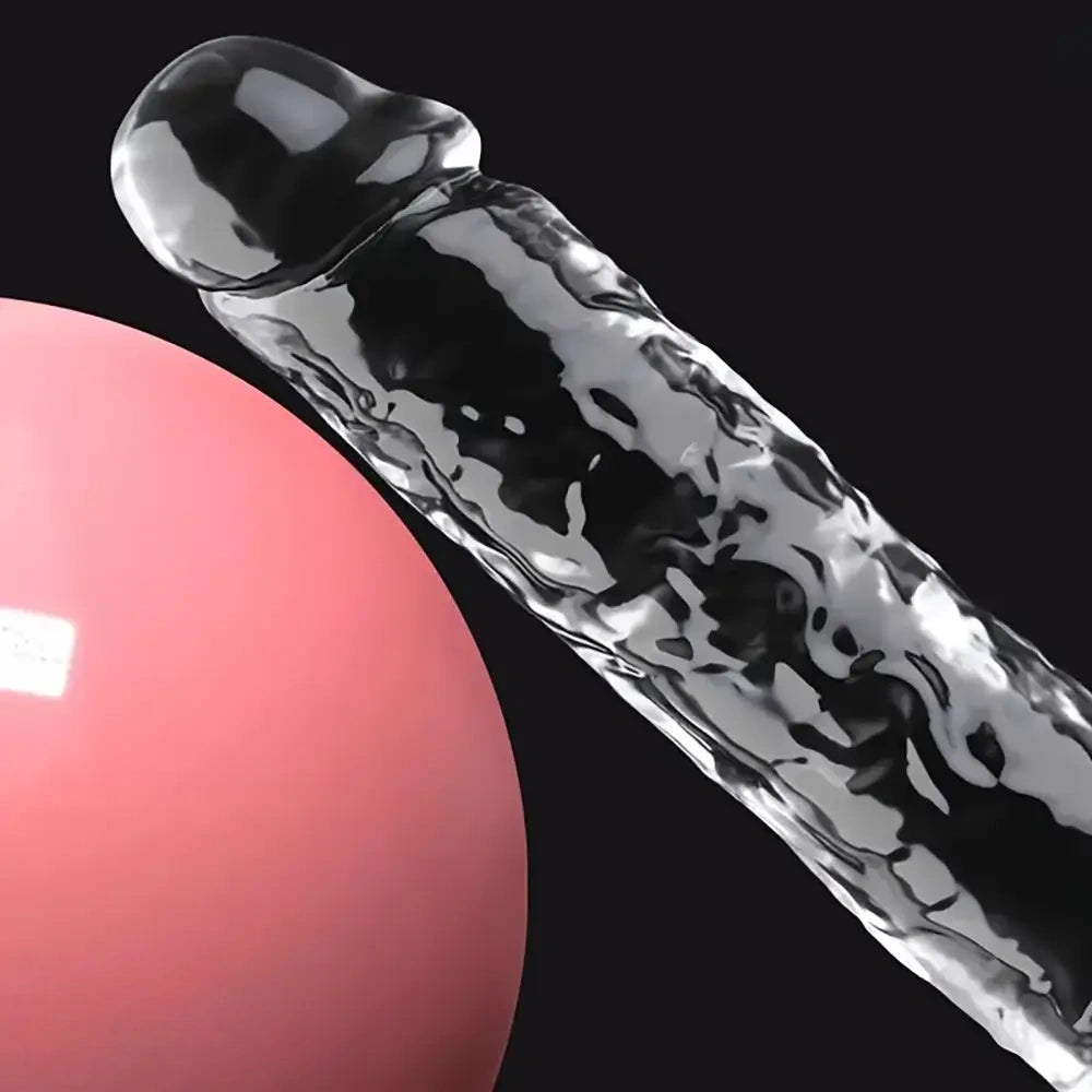 5.91in 6.5in 7.09in 7.68in Clear Dildo For Prostate Intimate Pleasure